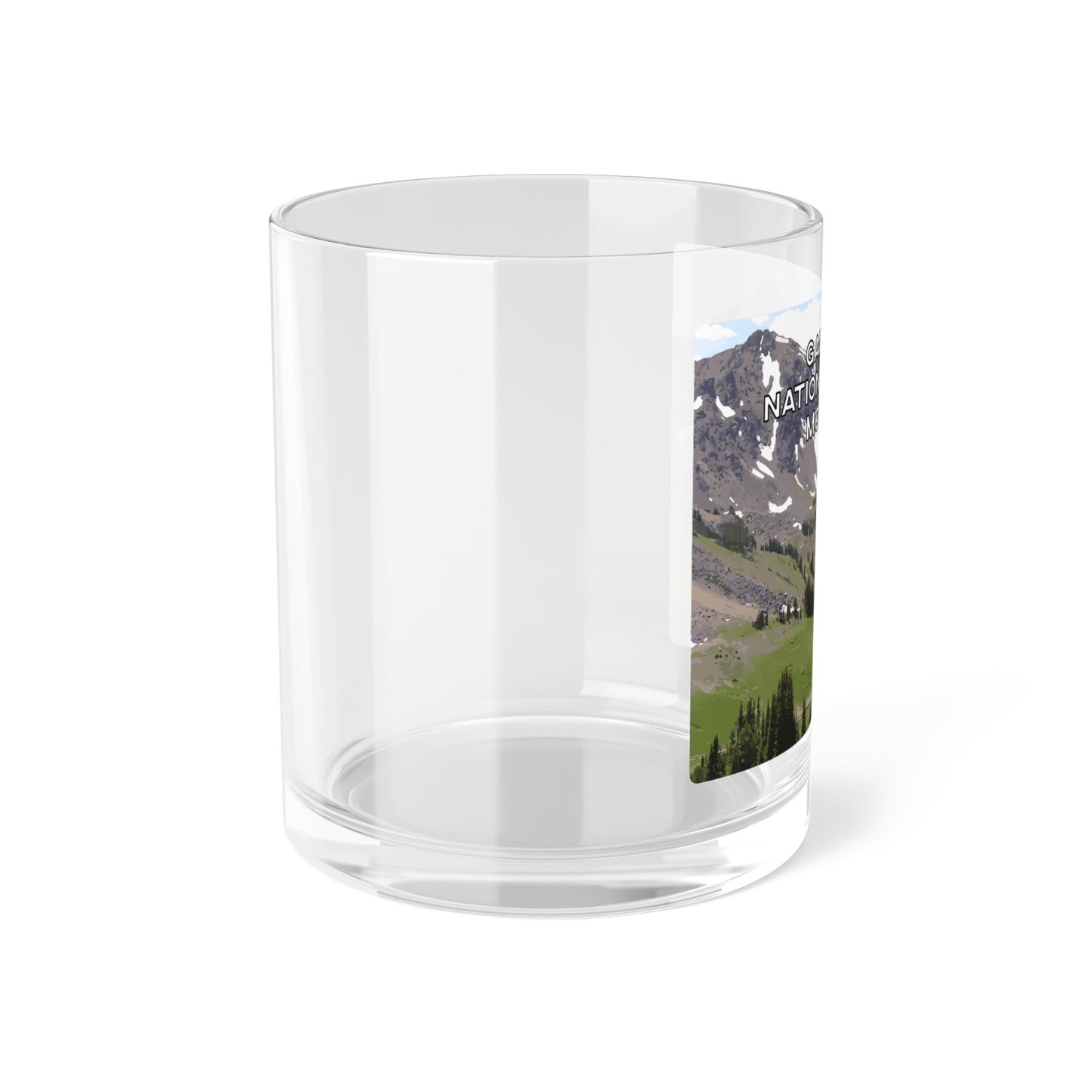 Side view of Gallatin Mountain Range in Gallatin National Forest Montana 10oz Clear Glassware from Park Attire
