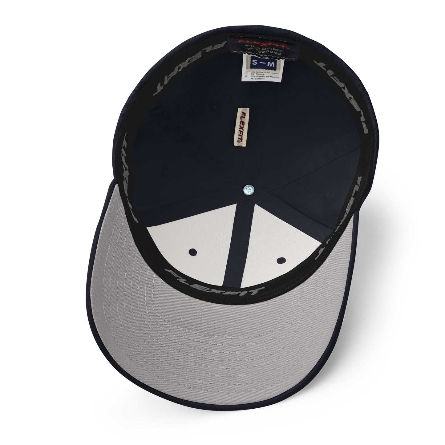 Bottom view of Gallatin Mountain Range in Gallatin National Forest Montana Dark Navy Men's Structured Hat from Park Attire