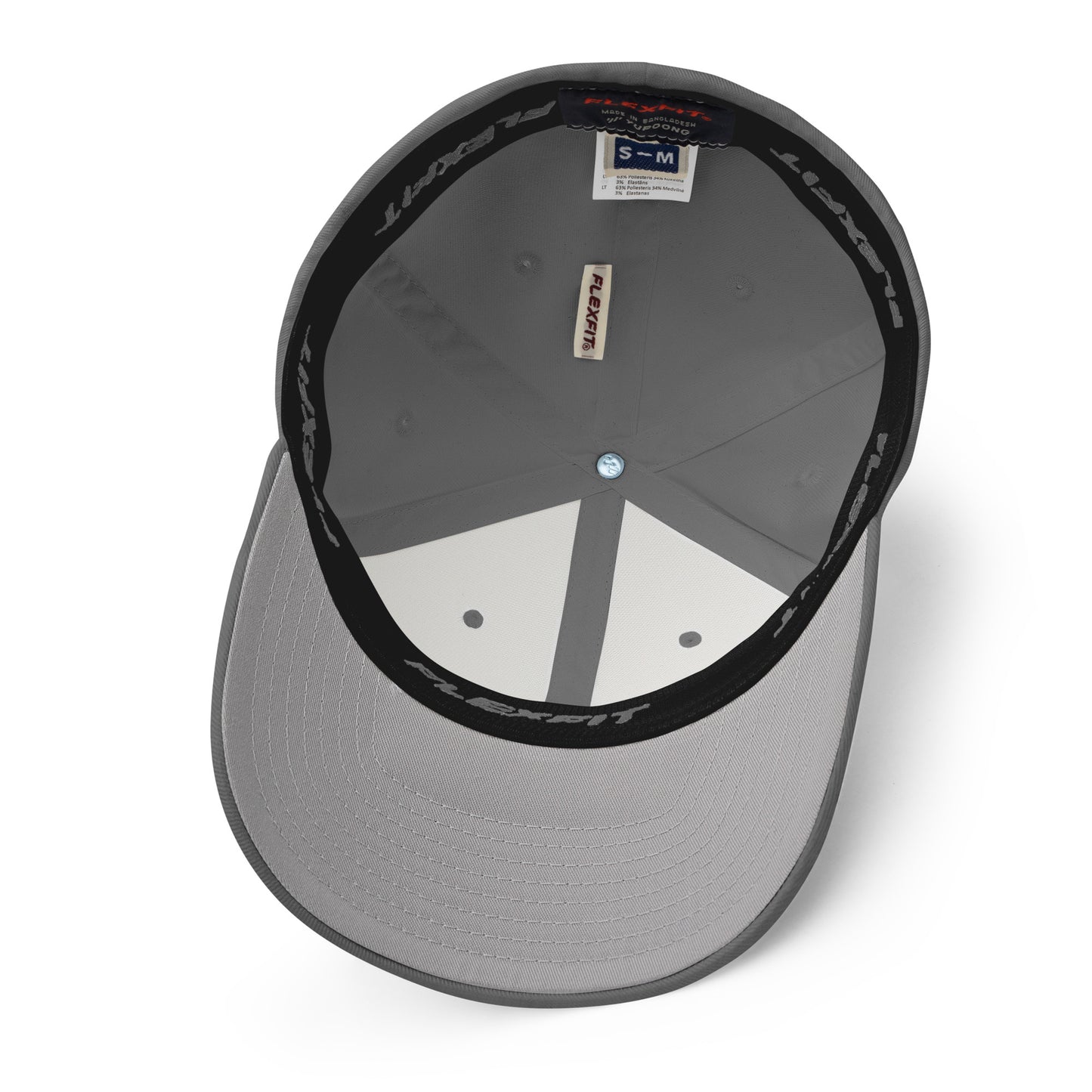 Bottom view of Gallatin Mountain Range in Gallatin National Forest Montana Grey Men's Structured Hat from Park Attire
