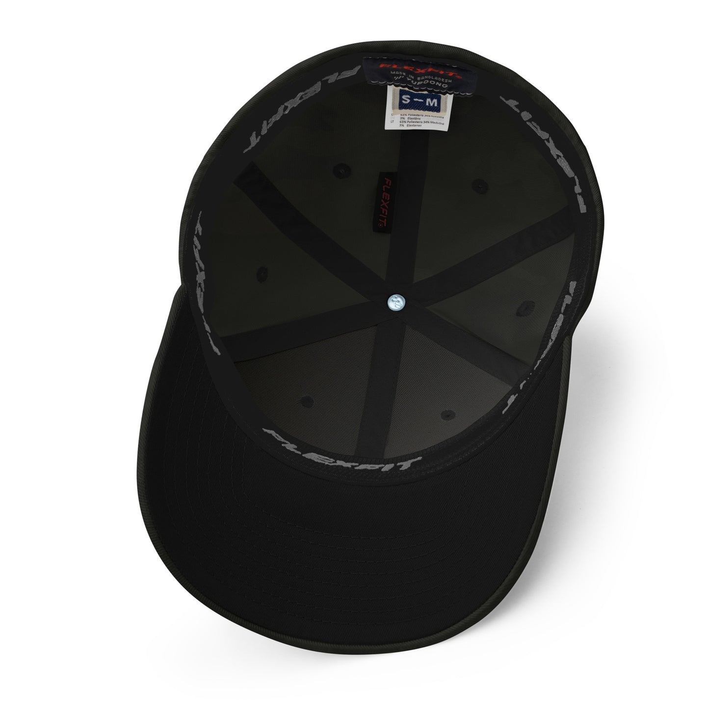 Bottom view of Gallatin Mountain Range in Gallatin National Forest Montana Multicam Charcoal Men's Structured Hat from Park Attire