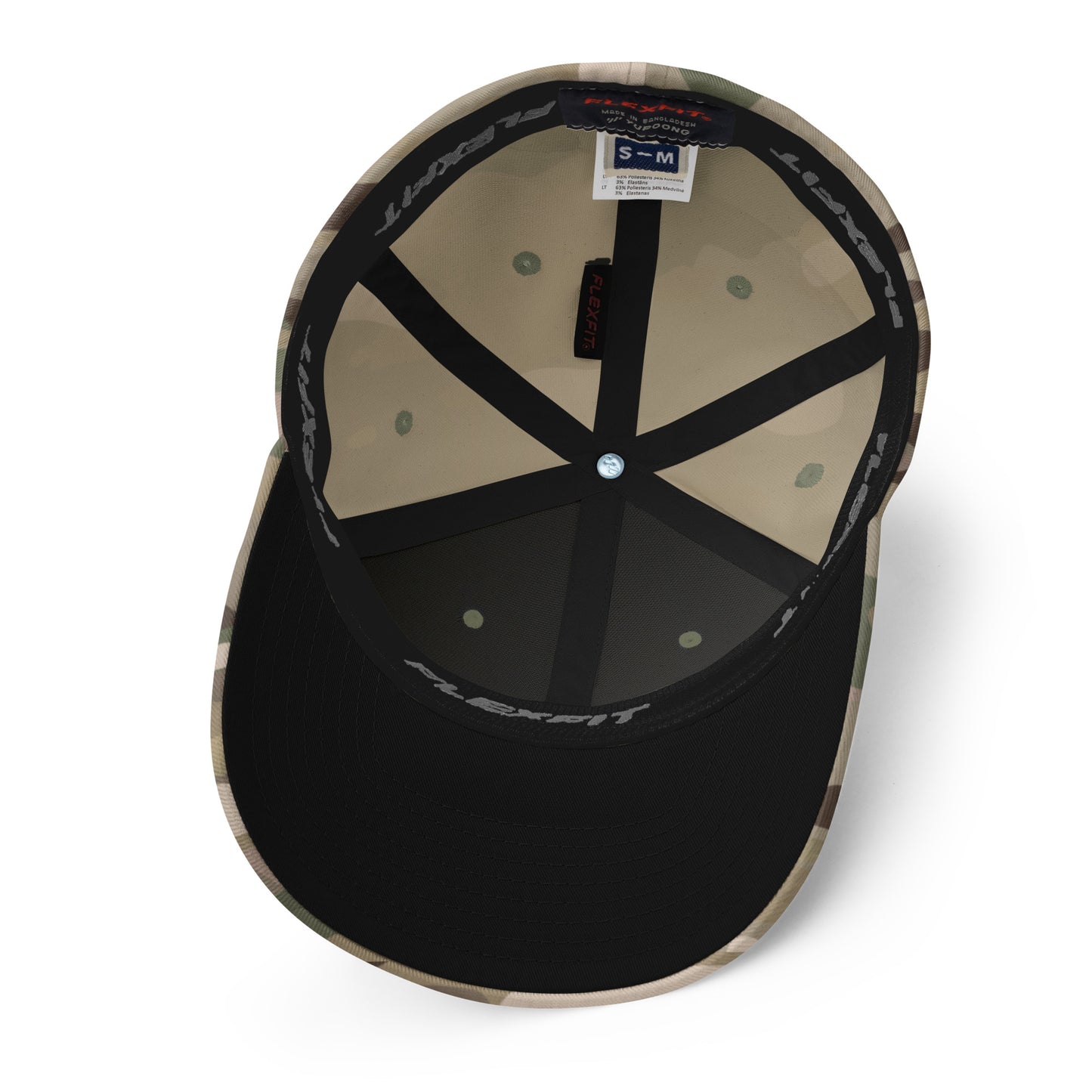 Bottom view of Gallatin Mountain Range in Gallatin National Forest Montana Multicam Green Men's Structured Hat from Park Attire