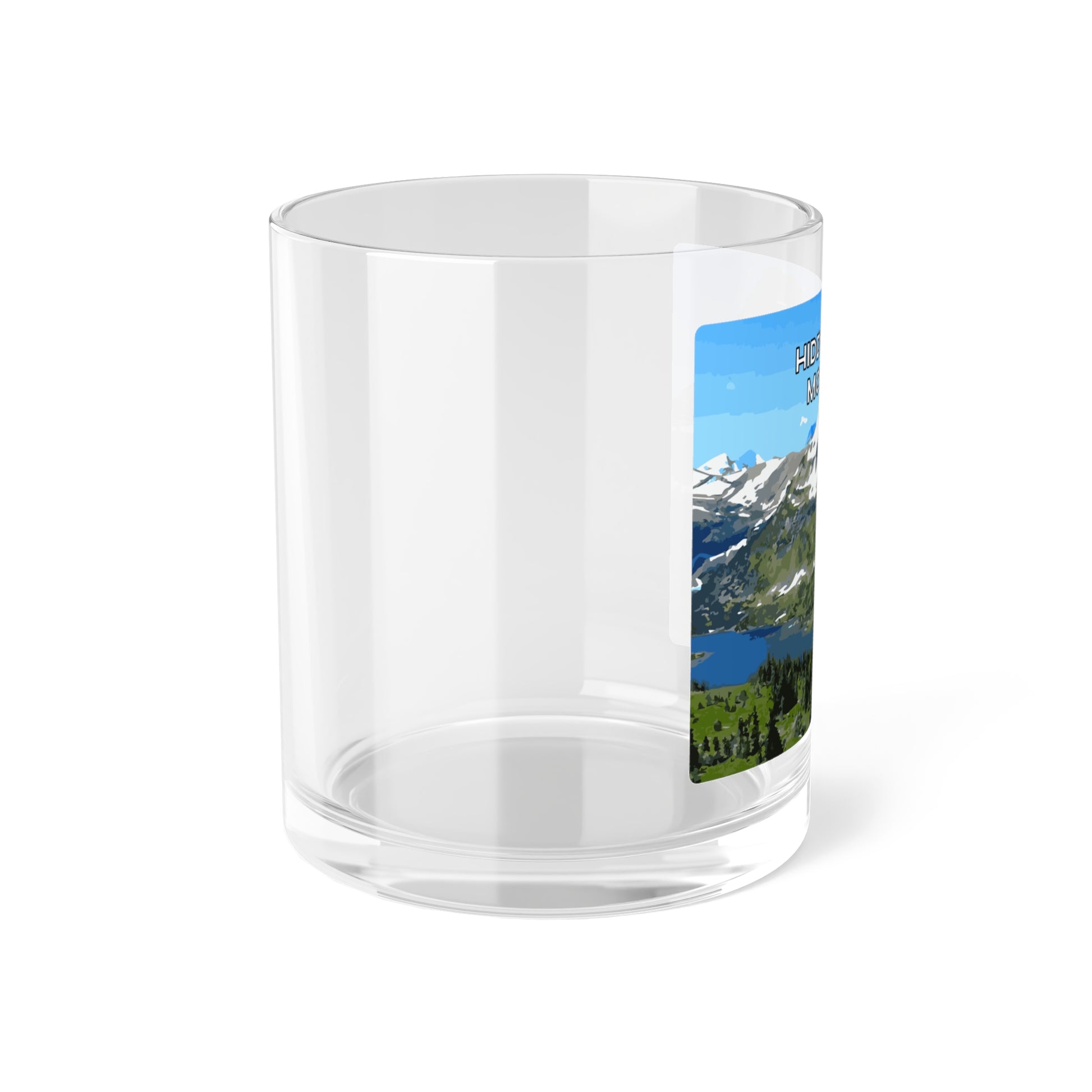 Side view of Hidden Lake in Glacier National Park Montana Clear Glassware from Park Attire