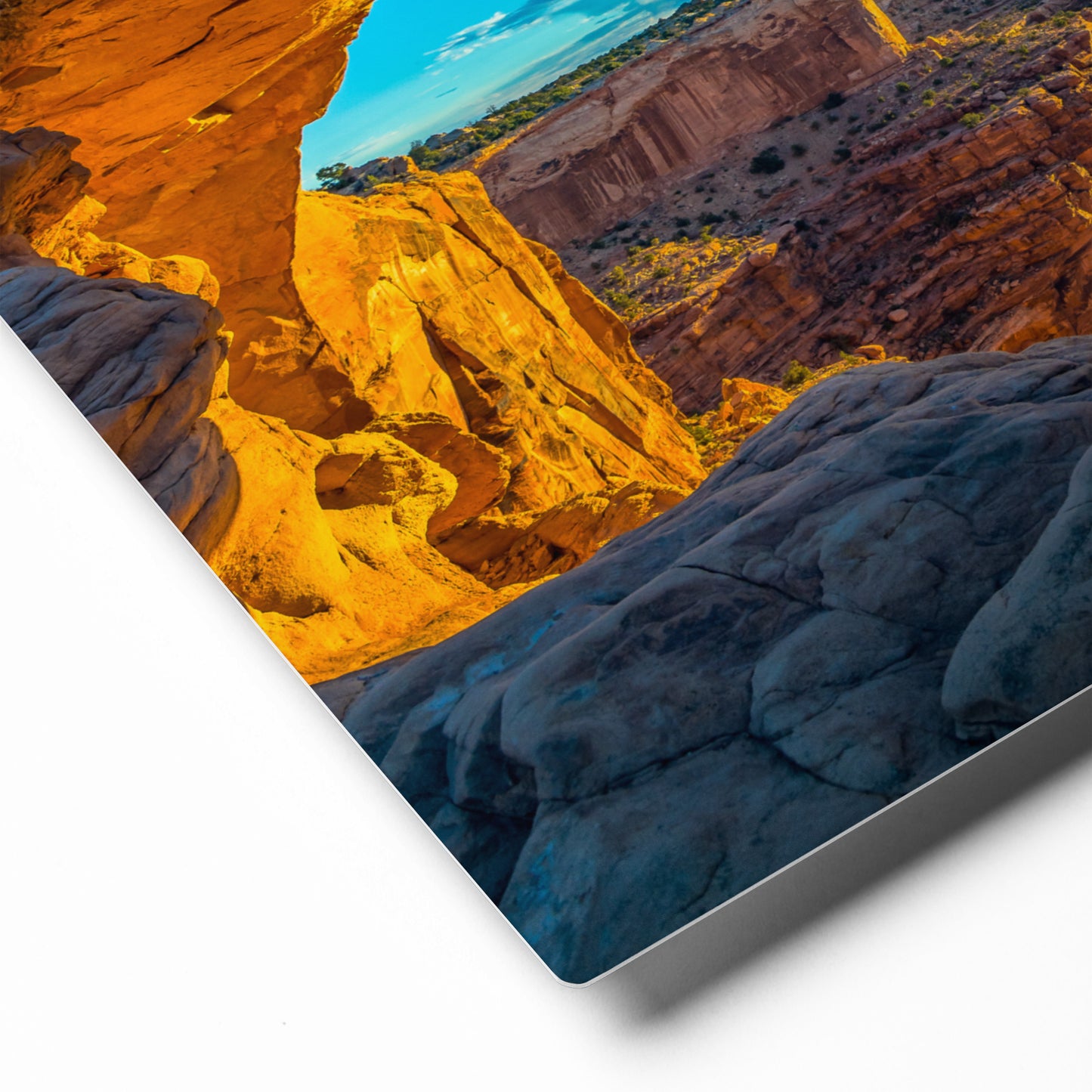 Close up view of Mesa Arch in Canyonlands National Park Utah 24x36 Metal Photos from Park Attire