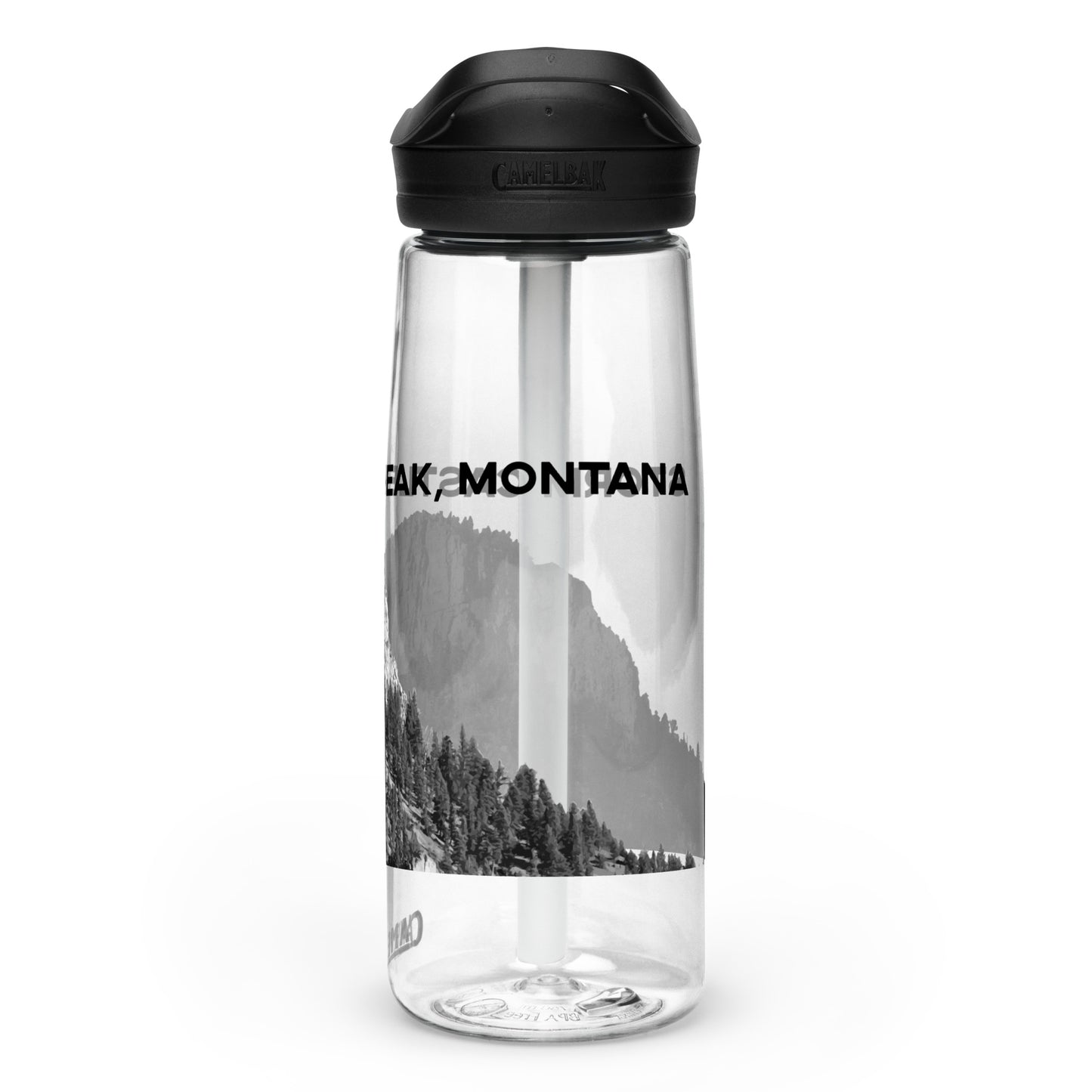 Right Side view of Storm Castle Peak in Custer Gallatin National Forest Montana Clear Drink Bottle from Park Attire
