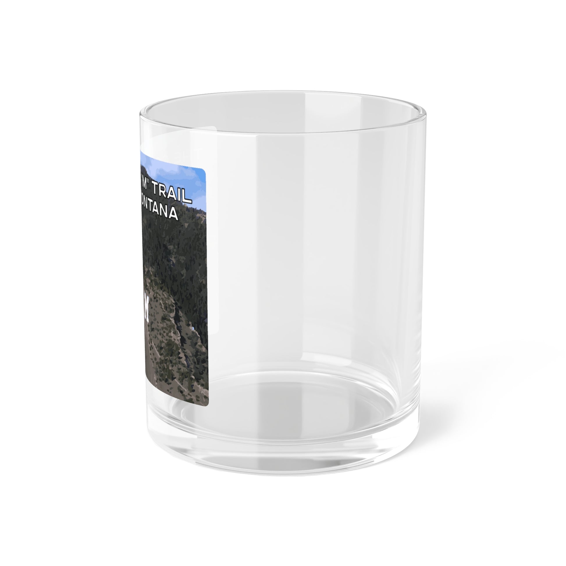 Side view of The College M Trail in Gallatin National Forest Bozeman Montana Bourbon Glass from Park Attire