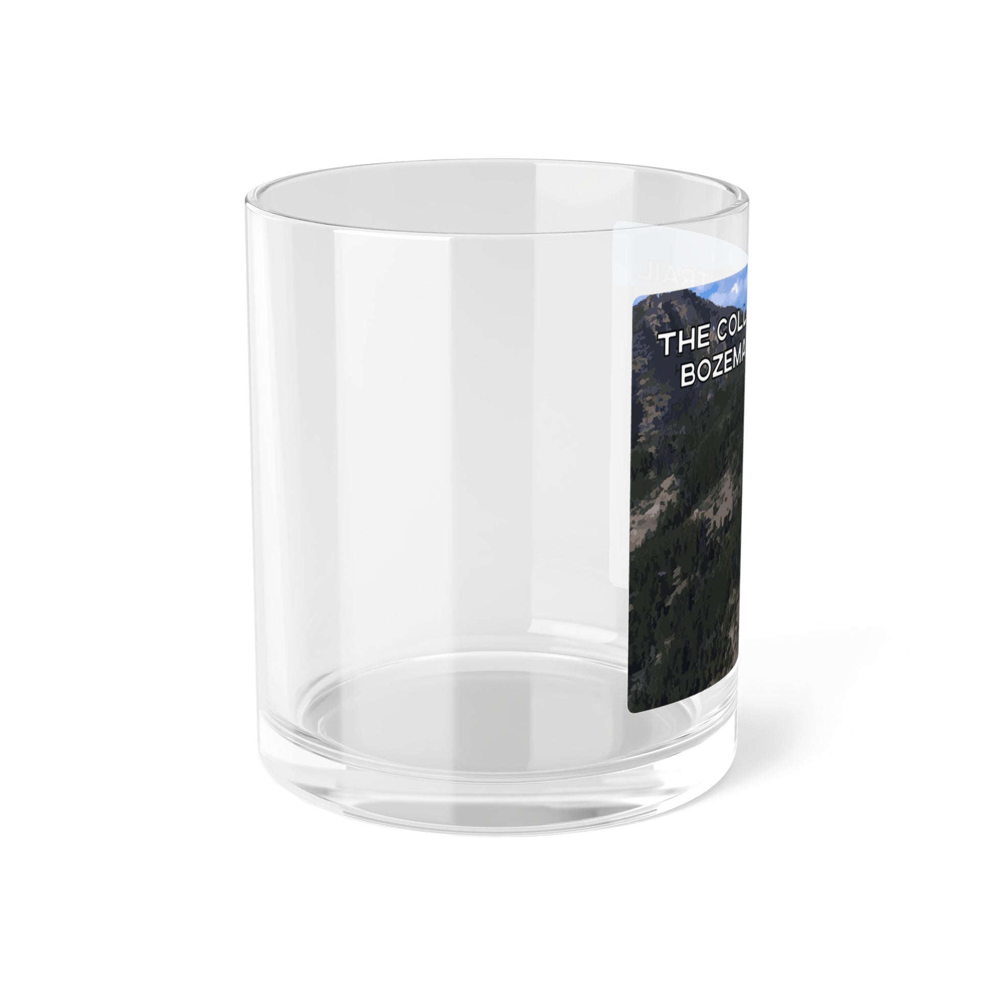 Side view of The College M Trail in Gallatin National Forest Bozeman Montana Clear Glassware from Park Attire