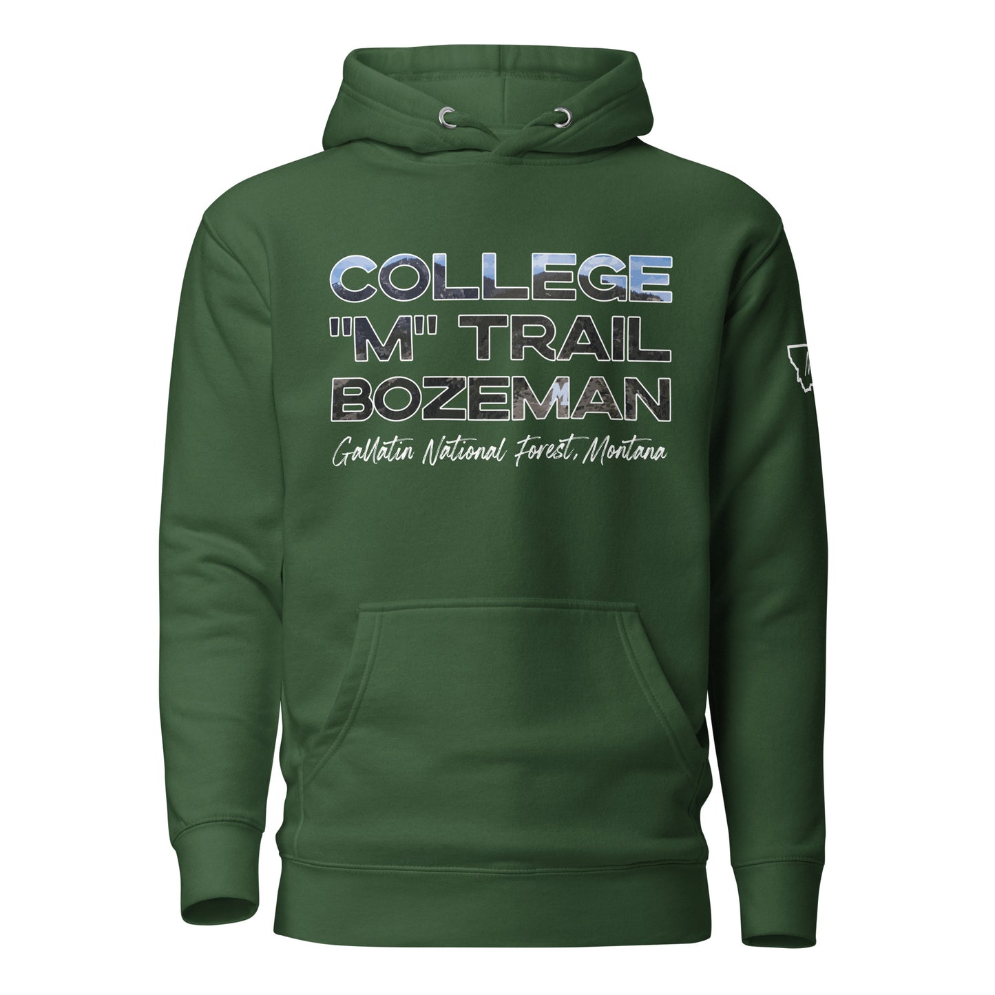 College "M" Trail - Bozeman, Montana - Unisex Hoodie