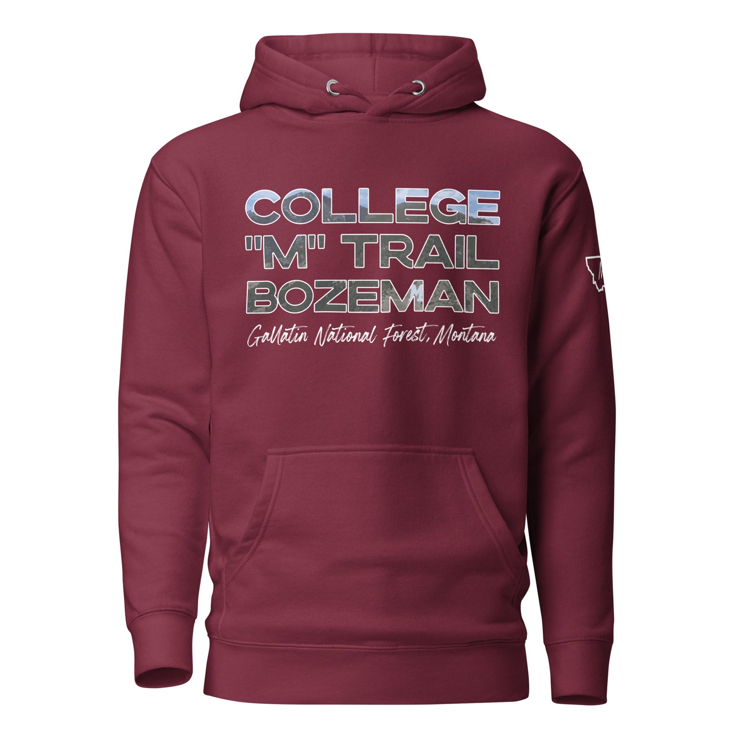 College "M" Trail - Bozeman, Montana - Unisex Hoodie