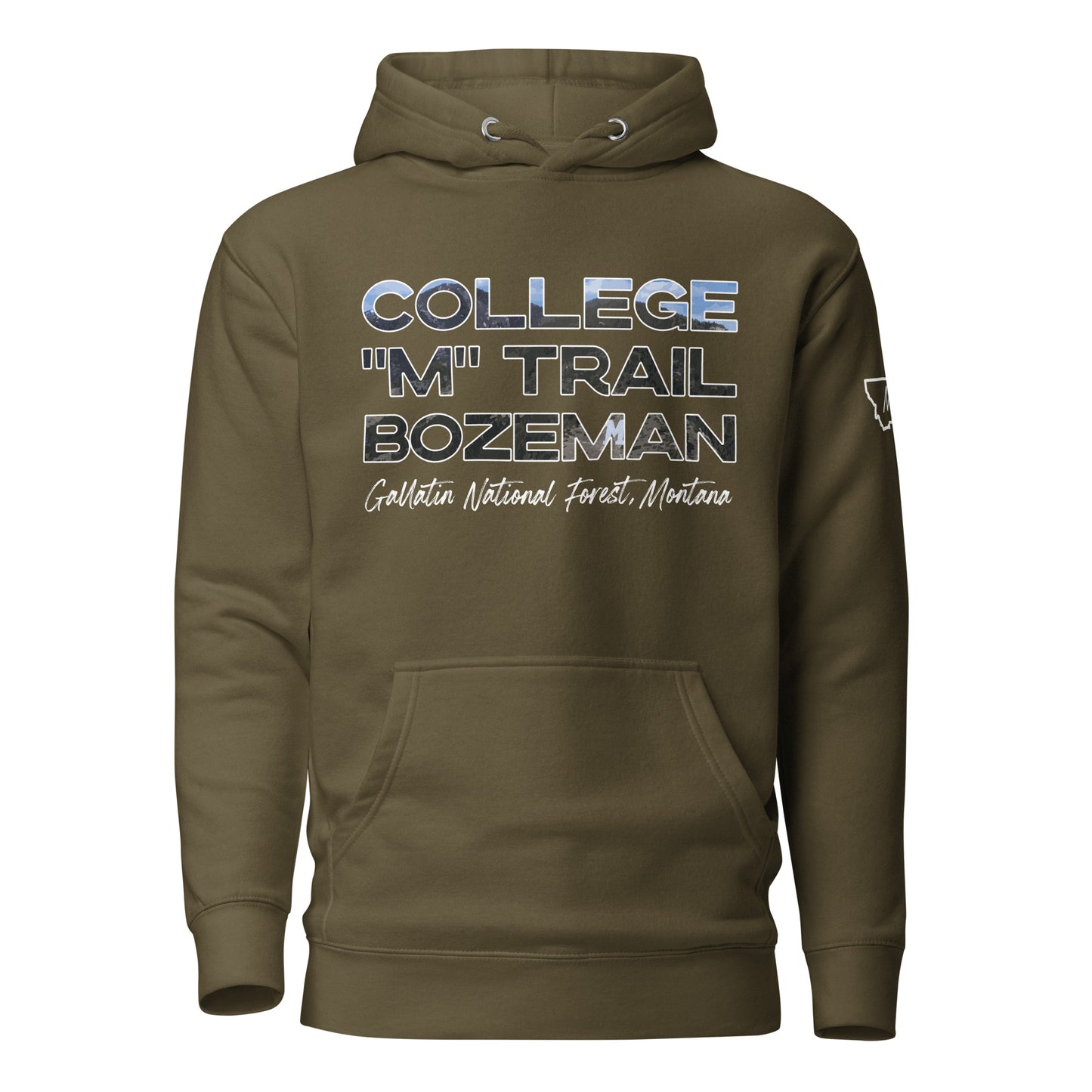 College "M" Trail - Bozeman, Montana - Unisex Hoodie