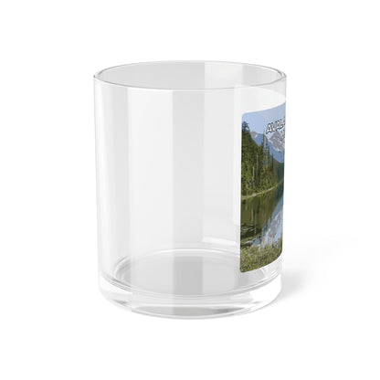 Side view of Avalanche Lake in Glacier National Park Montana Clear Glassware from Park Attire