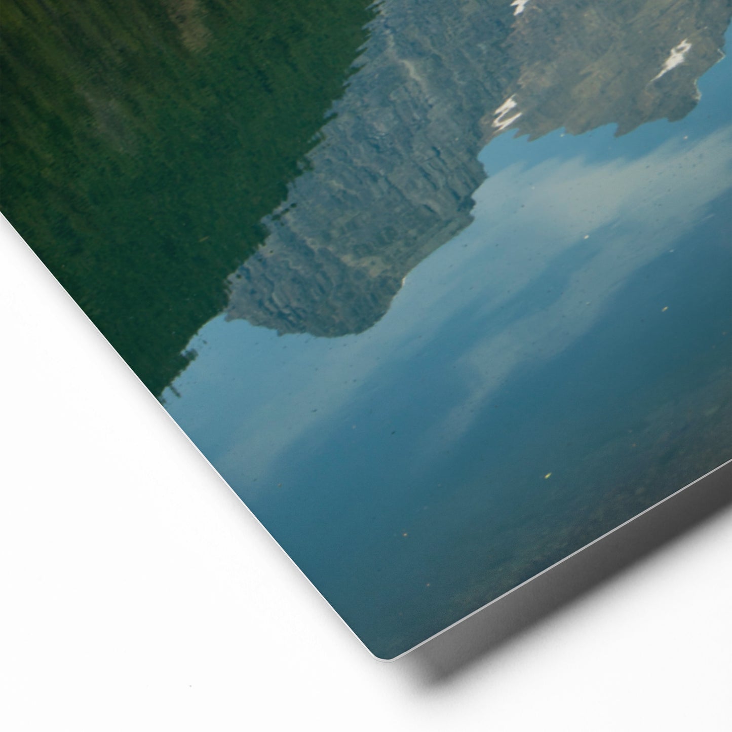 Close up view of Avalanche Lake in Glacier National Park Montana 11x14 Metal Photos from Park Attire
