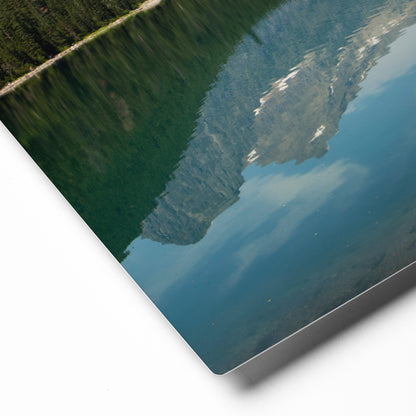 Close up view of Avalanche Lake in Glacier National Park Montana 16x20 Metal Photos from Park Attire