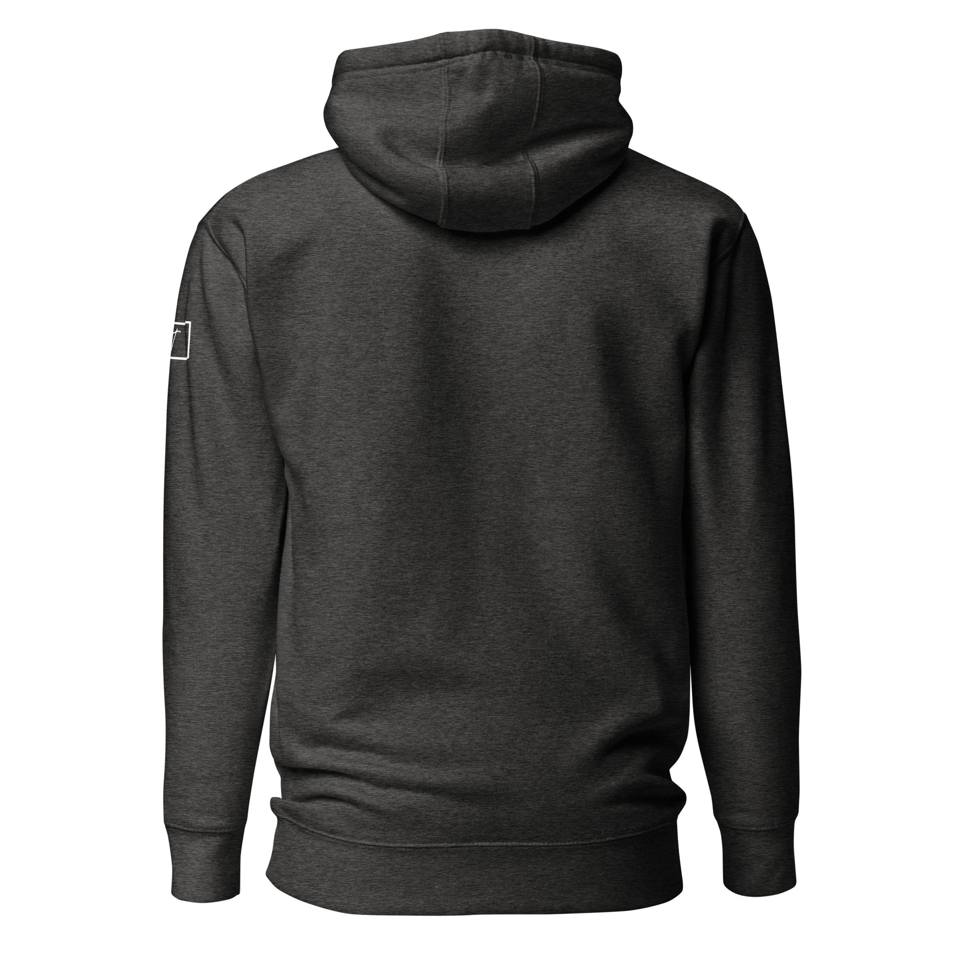 Back view of Avalanche Lake in Glacier National Park Montana Charcoal Heather Sweatshirt from Park Attire