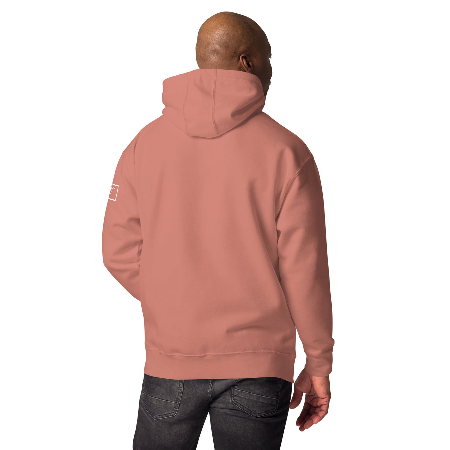 Back-Side view of Going-to-the-Sun Road in Glacier National Park Montana Dusty Rose Hoodies for Men from Park Attire