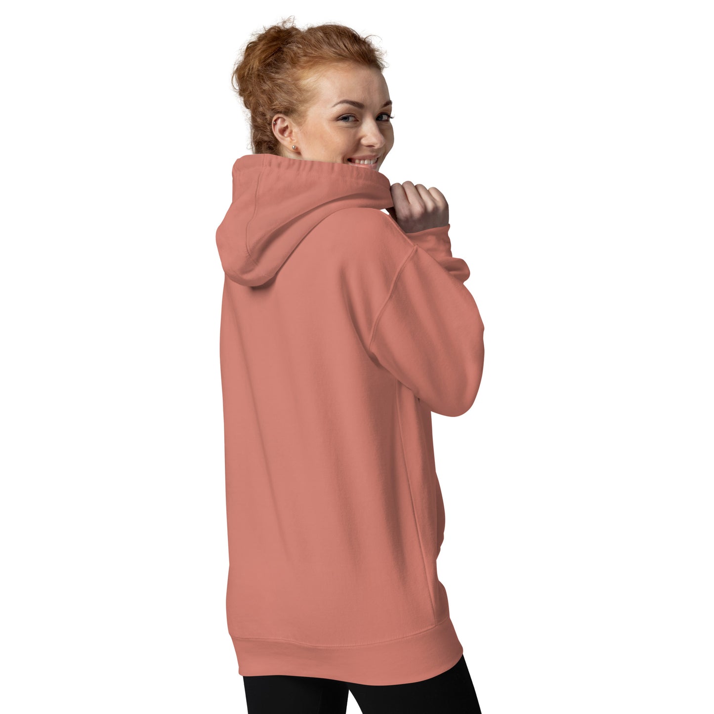 Back-Side view of Going-to-the-Sun Road in Glacier National Park Montana Dusty Rose Hoodies for Women from Park Attire