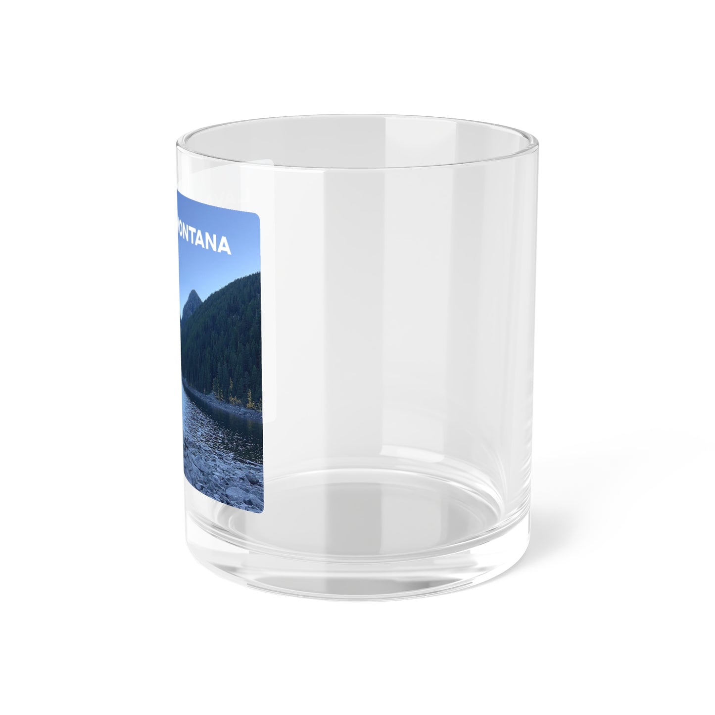 Side view of Lava Lake in Gallatin National Forest Montana Bourbon Glass from Park Attire