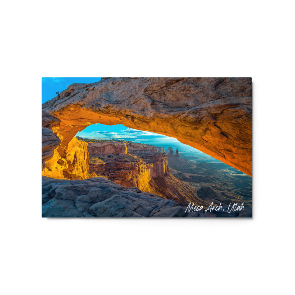 Front view of Mesa Arch in Canyonlands National Park Utah 20x30 Metal Prints from Park Attire