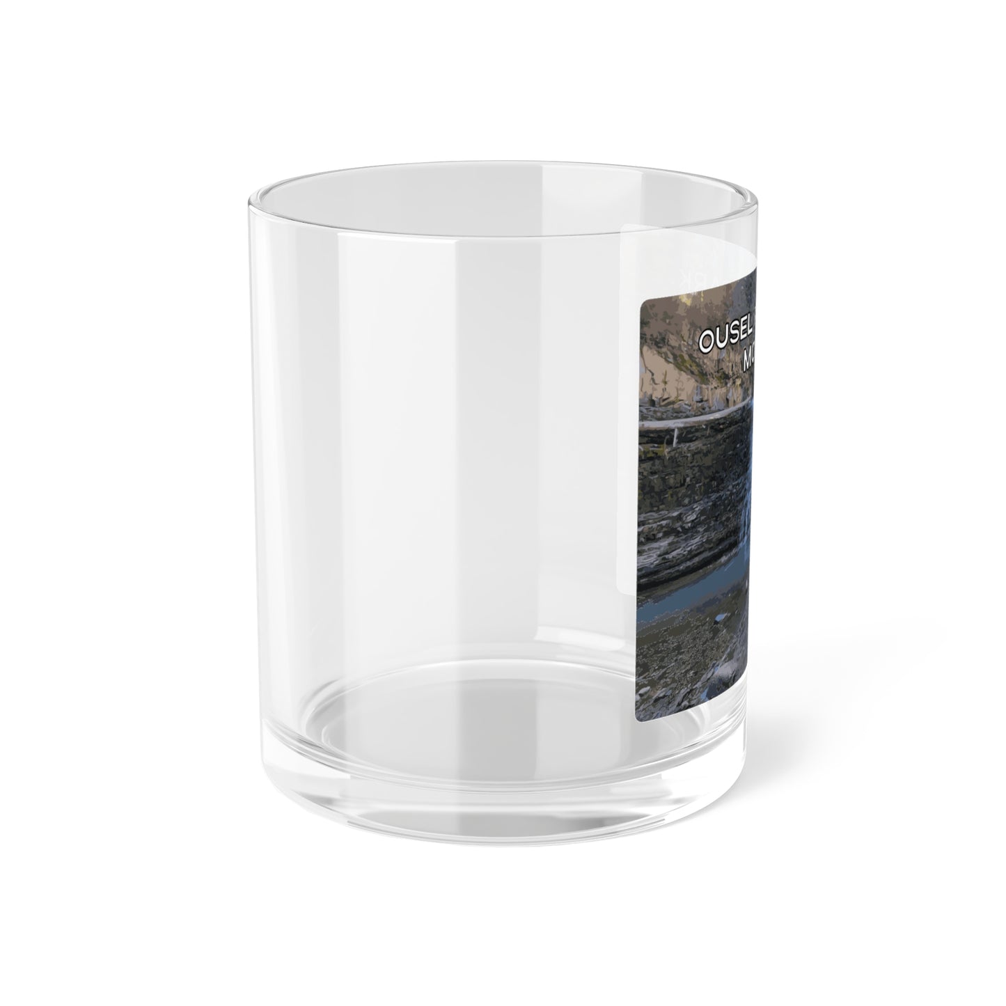Side view of Ousel Falls Park in Gallatin National Forest Montana Clear Glassware from Park Attire