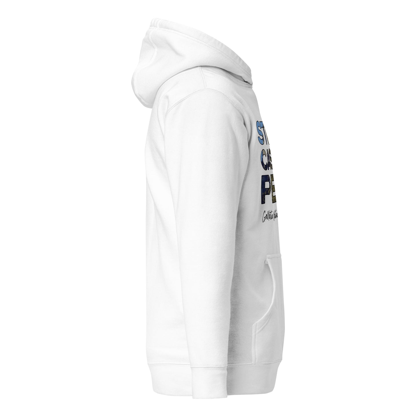 Right Side view of Storm Castle Peak in Custer Gallatin National Forest Montana White Cotton Hoodie from Park Attire