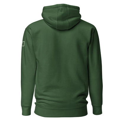 Back view of Storm Castle Peak in Custer Gallatin National Forest Montana Forest Green Sweatshirt from Park Attire